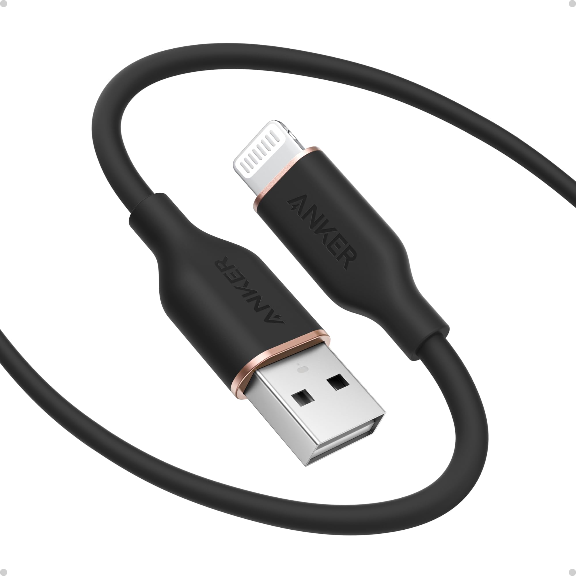 Amazon.com: Anker Flow USB A to Lightning Cable, Durable Charging